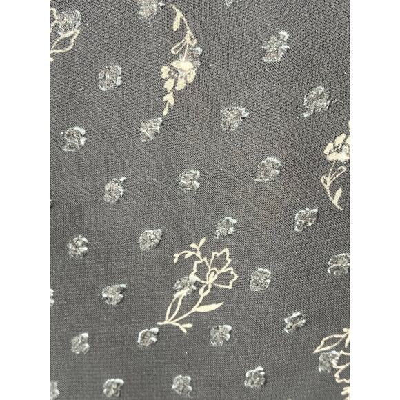 Lauren Conrad dark floral sheer overlaid top size L, EUC - Picture 11 of 13